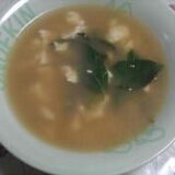 豆腐とモロヘイヤのスープ
